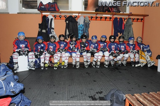 2010-11-28 Como 0015 Hockey Milano Rossoblu U10 - Squadra